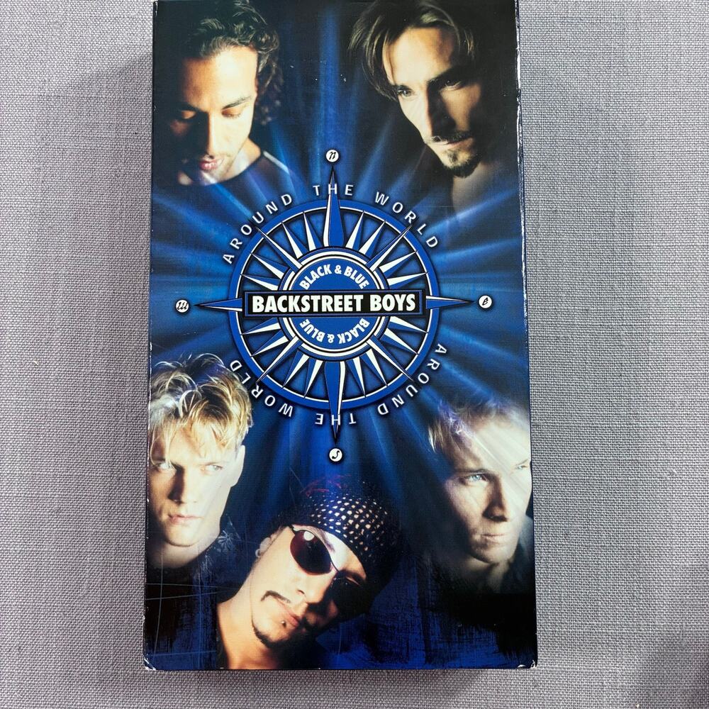 Backstreet Boys Around The World VHS 2001 Black & Blue Tour Video
